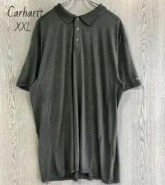 Carhartt　カーハート　プリントロゴ　半袖　ポロシャツ　XXL　グレーのサムネイル