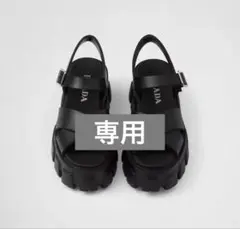 PRADA モノリス　ラバーサンダル　36
