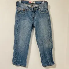 【希少】Levi's 550リーバイスキッズ 8H (130-140)濃紺 太めのサムネイル