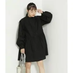 FREAK'S STORE バルーンスリーブミニフレアワンピースのサムネイル