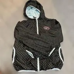 水玉模様 フード付きジャンパー　ウィンドブレーカー　140