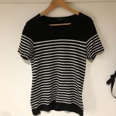 NANO UNIVERSE ニットボーダー カットソー Tシャツ