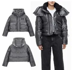 Calvin Klein カルバンクライン ダウンジャケット　シルバーのサムネイル