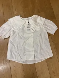 【新品タグ付き】ZARA 襟付きブラウス