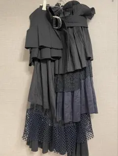 ユナイテッドトウキョウ タグ付未使用 レイヤードプリーツスカート