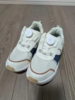 ◆新品未使用　DIAL DRIVE スニーカー IVORY×NAVY 21cmのサムネイル