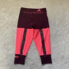 adidas ステラマッカートニー オレンジ マーブル模様 レギンス - メルカリ