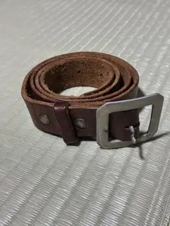 希少! エンリーベグリン ヴィンテージスタッズ レザーベルト ブラウン