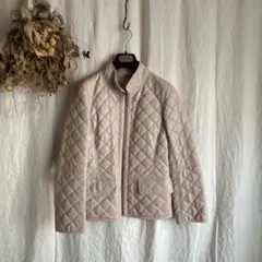 レア LOEVE ロエベ ラムレザー キルティング ジャケット ピンクベージュ
