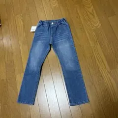 新品未使用タグ付き　インディゴブルーデニムパンツ ゴムウエスト130