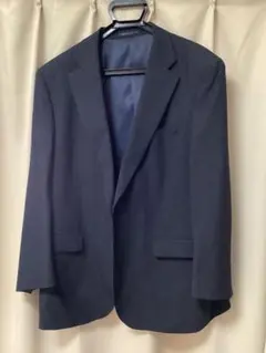 REGAL 春夏用ダークネイビー&ブラックストライプジャケット　大きいサイズ