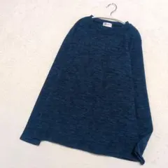 FIRST DOWN ファーストダウン フリース ロンT長袖 カットソー 青 L