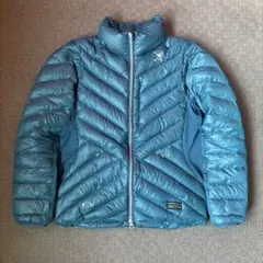 00s archive oakley ダウンジャケット　ブルー　ダブルジップ