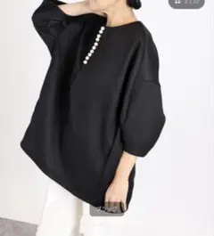 美品✨パディヒル パフスリーブ ジャケット ドットボタン 洗える