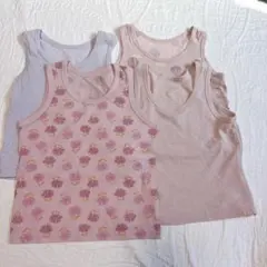 肌着 タンクトップ 4枚セット 110cm 花柄