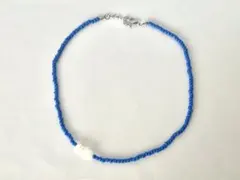 BAYFLOW ベイフロー ビーズネックレス ブルー パール