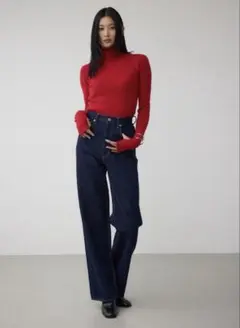 AZUL DENIM ハイウエスト ワイド デニム アズール ワイドパンツ
