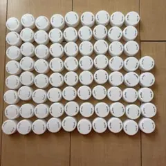 白色ペットボトルキャップ 77個セット 工作素材