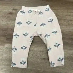 PETIT BATEAU 花柄オーガニックコットンパンツ 18M