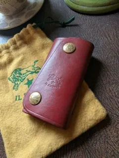 イルビゾンテ IL BISONTE 4連キーケース ワインレッド 男女兼用