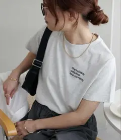 ★本日のみ★DISCOAT 3段ロゴ刺繍ショートTシャツのサムネイル