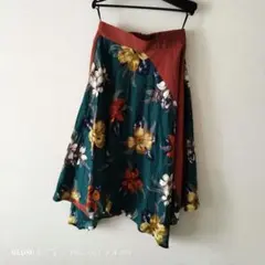 定価16800円❁︎ 新品 ふんわり 花柄 フレアスカートYAMADAYA