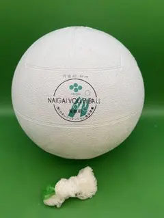 未使用　内外ゴム 家庭用バレーボール　ゴム製 VOLLEYBALL ネット付き