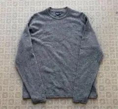 GAP グレー クルーネックウール混ニット