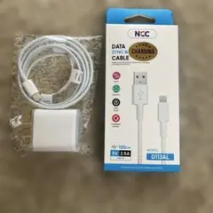 NCC ケーブル USBタイプ1m コンセントタイプC1mセット