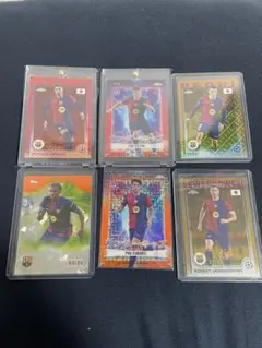Topps Chrome バルセロナ セット ペドリ クバルシ レヴァンドフスキ