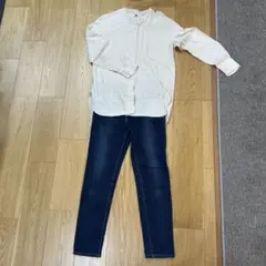 レディース　長袖シャツ、デニム　２点セット
