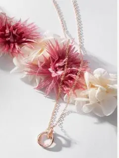 【felicitations】ピンクゴールドネックレス