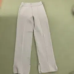 JEANASIS ベージュ スリット入り カジュアルパンツ Fサイズ