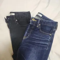 MOUSSY スキニー デニム セット ブルー ブラック 24Inch ２セット