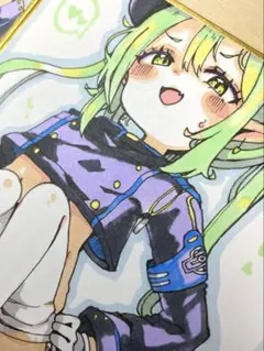 ブルアカ ノゾミ ファンアート 色紙