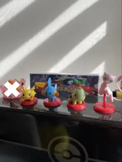 4体セット ポケモンチョコエッグ ピカチュウ ミュウ ミズゴロウ ナエトル