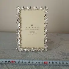 LIFE STYLE 銀メッキ フォトフレーム ハガキサイズ