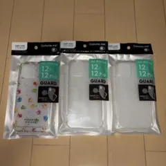 スマホカバー　iPhone 12/12 Pro用ソフトケース 3個セット