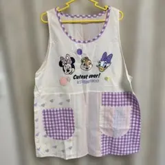 レディースエプロン　3L-4L 大きいサイズ　保育園　幼稚園　保育士　ディズニー
