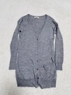 ローリーズファーム　グレー ロングカーディガン M 春