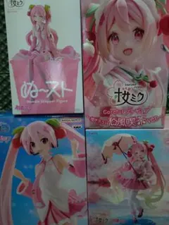 【初音ミク】桜ミクフィギュア　４点セット