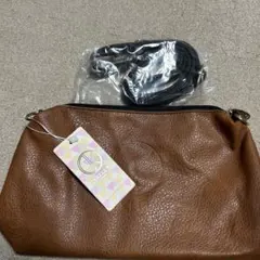 D.KELLY ショルダーバッグ BDK-01 キャメル/ブラック