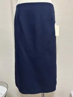 WORLDサイズM 紺洗えるスカート未使用タグ付き♭6400