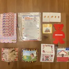 昭和レトロ サンリオ シール レターセット他紙モノ コレクションセット