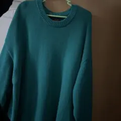 Eddie Bauer 80's XL ターコイズセーター