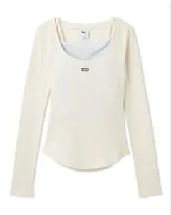 snidel PUMA トップス　レイヤードカットソー　ホワイト