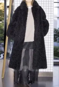 CITYSHOP SHEEP FUR LIKE コート ブラック　36