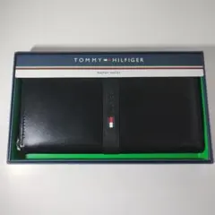 TOMMY HILFIGER トミーヒルフィガー 長財布 レザーブラック 箱付き