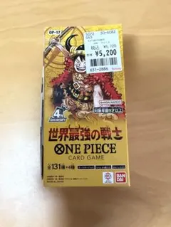 ONE PIECEカードゲーム 世界最強の戦士 未開封BOX テープ・プロモ付