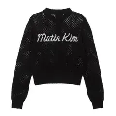 Matin Kim フード付きセーター ブラック F 楽天市場】【中古】Martin Kim ロゴニットセーター ブラック